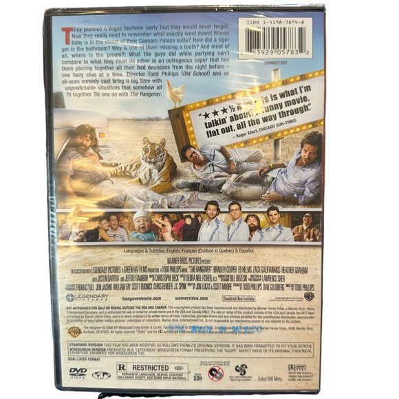 The Hangover DVD Movie Rated R Bradley Cooper Zach Galifianakis Ed helms - Picture 2 of 2